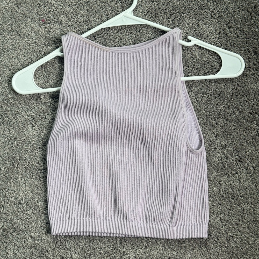 Cotton On Lilac Ribbed Tank Top